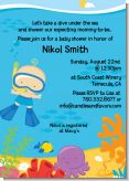 Under the Sea Baby Boy Snorkeling - Baby Shower Invitations