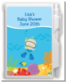 Under the Sea Baby Boy Snorkeling - Baby Shower Personalized Notebook Favor