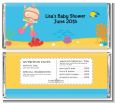Under the Sea Baby Girl Snorkeling - Personalized Baby Shower Candy Bar Wrappers thumbnail