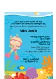 Under the Sea Baby Girl Snorkeling - Baby Shower Petite Invitations thumbnail