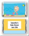 Under the Sea Baby Girl Snorkeling - Personalized Baby Shower Mini Candy Bar Wrappers thumbnail