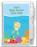 Under the Sea Baby Snorkeling - Baby Shower Personalized Notebook Favor