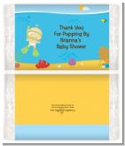 Under the Sea Baby Snorkeling - Personalized Popcorn Wrapper Baby Shower Favors