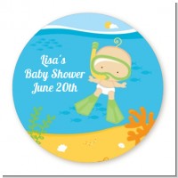 Under the Sea Baby Snorkeling - Personalized Baby Shower Table Confetti