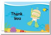 Under the Sea Baby Snorkeling - Baby Shower Thank You Cards