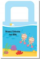Under the Sea Baby Twin Girls Snorkeling - Personalized Baby Shower Favor Boxes