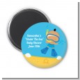 Under the Sea Hispanic Baby Boy Snorkeling - Personalized Baby Shower Magnet Favors thumbnail