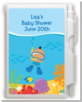 Under the Sea Hispanic Baby Boy Snorkeling - Baby Shower Personalized Notebook Favor