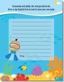 Under the Sea Hispanic Baby Boy Snorkeling - Baby Shower Notes of Advice