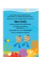 Under the Sea Hispanic Baby Boy Twins Snorkeling - Baby Shower Petite Invitations thumbnail