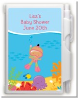 Under the Sea Hispanic Baby Girl Snorkeling - Baby Shower Personalized Notebook Favor