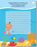 Under the Sea Hispanic Baby Girl Snorkeling - Baby Shower Notes of Advice