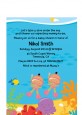 Under the Sea Hispanic Baby Girl Twins Snorkeling - Baby Shower Petite Invitations thumbnail