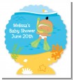 Under the Sea Hispanic Baby Snorkeling - Personalized Baby Shower Centerpiece Stand thumbnail