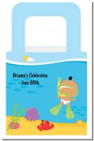 Under the Sea Hispanic Baby Snorkeling - Personalized Baby Shower Favor Boxes