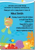 Under the Sea Hispanic Baby Snorkeling - Baby Shower Invitations