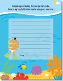 Under the Sea Hispanic Baby Snorkeling - Baby Shower Notes of Advice