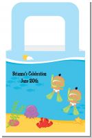 Under the Sea Hispanic Baby Twins Snorkeling - Personalized Baby Shower Favor Boxes