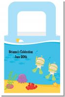Under the Sea Twin Babies Snorkeling - Personalized Baby Shower Favor Boxes