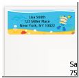 Under the Sea Asian Baby Boy Snorkeling - Baby Shower Return Address Labels thumbnail