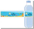 Under the Sea Asian Baby Boy Snorkeling - Personalized Baby Shower Water Bottle Labels thumbnail