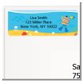 Under the Sea Hispanic Baby Boy Snorkeling - Baby Shower Return Address Labels thumbnail