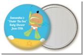 Under the Sea Hispanic Baby Snorkeling - Personalized Baby Shower Pocket Mirror Favors