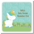 Unicorn | Virgo Horoscope - Square Personalized Baby Shower Sticker Labels thumbnail