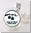 Upside Down Bats - Personalized Halloween Candy Jar thumbnail