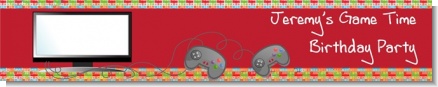 Video Game Time - Personalized Birthday Party Banners