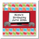 Video Game Time - Personalized Birthday Party Card Stock Favor Tags