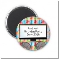 Video Game Time - Personalized Birthday Party Magnet Favors