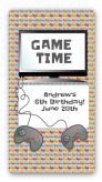 Video Game Time - Custom Rectangle Birthday Party Sticker/Labels