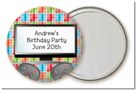 Video Game Time - Personalized Birthday Party Pocket Mirror Favors