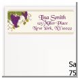 Vineyard Splash - Bridal Shower Return Address Labels thumbnail