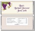 Vineyard Splash - Personalized Bridal Shower Candy Bar Wrappers thumbnail