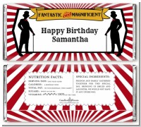 Vintage Magic - Personalized Birthday Party Candy Bar Wrappers