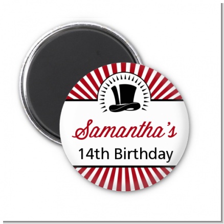 Vintage Magic - Personalized Birthday Party Magnet Favors