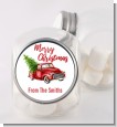 Vintage Red Truck - Personalized Christmas Candy Jar thumbnail