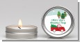 Vintage Red Truck With Tree - Christmas Candle Favors thumbnail