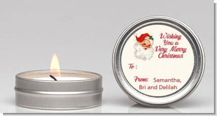 Vintage Santa - Christmas Candle Favors