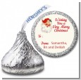 Vintage Santa - Hershey Kiss Christmas Sticker Labels thumbnail