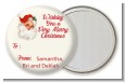 Vintage Santa - Personalized Christmas Pocket Mirror Favors thumbnail