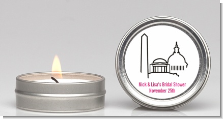 Washington DC Skyline - Bridal Shower Candle Favors