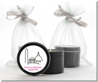 Washington DC Skyline - Bridal Shower Black Candle Tin Favors
