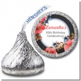 Watercolor Floral - Hershey Kiss Birthday Party Sticker Labels Watercolor Floral - Hershey Kiss Birthday Party Sticker Labels
