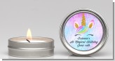 Watercolor Unicorn Head - Birthday Party Candle Favors