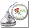 Wedding Bouquet - Hershey Kiss Bridal Shower Sticker Labels thumbnail