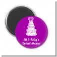 Wedding Cake - Personalized Bridal Shower Magnet Favors thumbnail