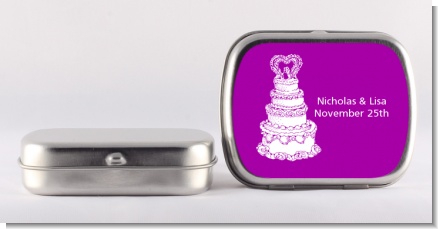Wedding Cake - Personalized Bridal Shower Mint Tins